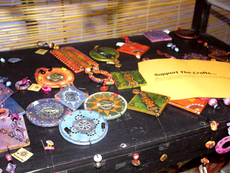 a file photo of an art exhibition photo press release