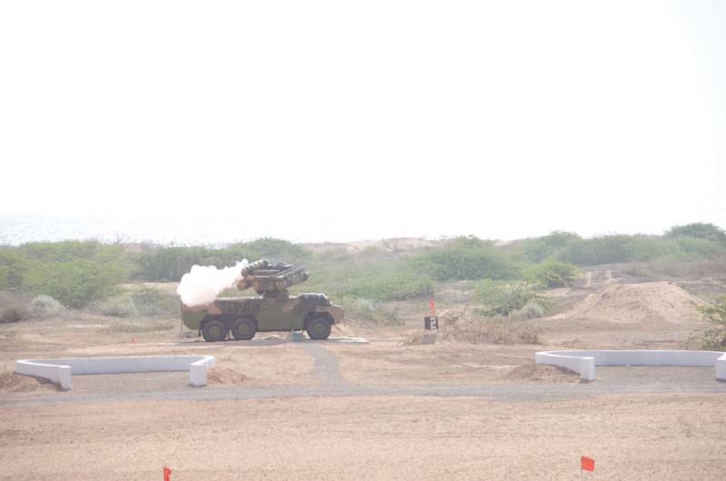 the fm 90 air defence missile system fires during an exercise photo courtesy ispr