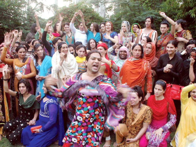 transgender protesters in rawalpindi demanding justice for the murder victims photo zafar aslam express