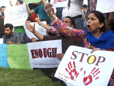 karachi bus attack justice demanded for the victims of brutality