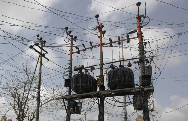 container crash sparks power outage