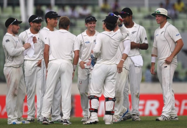 a file photo of new zealand cricket team during a test photo afp