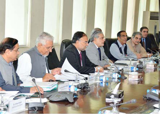 finance minister ishaq dar chairing a meeting of of the monetary and fiscal policies coordination board in islamabad on friday photo pid