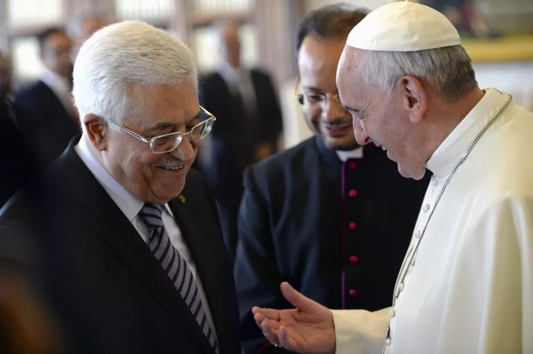 pope francis talks to palestinian president mahmoud abbas during a private audience in the pontiff library at the vatican in 2013 photo reuters pope francis talks to palestinian president mahmoud abbas during a private audience in the pontiff library at the vatican in 2013 photo reuters