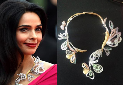 mallika sherawat flaunts 2 million necklace at cannes