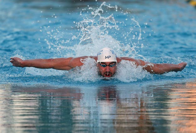 michael phelps time of 1 51 44 was more than eight seconds off his american record photo afp