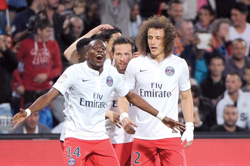 the win was the eighth in a row in the league for psg who claimed their fifth french title photo afp