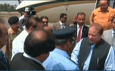 pm nawaz inaugurates benazir bhutto international airport