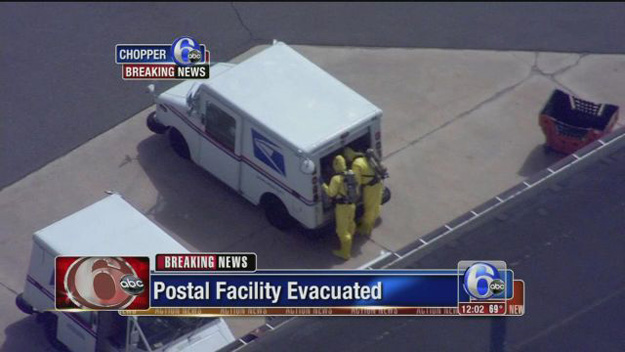 multiple postal service employees were medically evaluated for possible exposure to the unexplained odor at the facility photo reuters