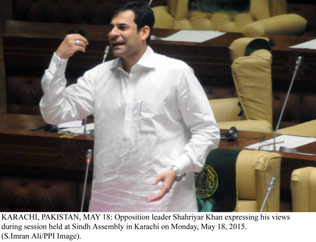 opposition leader shahriyar khan expressing his views on nisar khuhro 039 s viral video photo ppi opposition leader shahriyar khan expressing his views on nisar khuhro 039 s viral video photo ppi