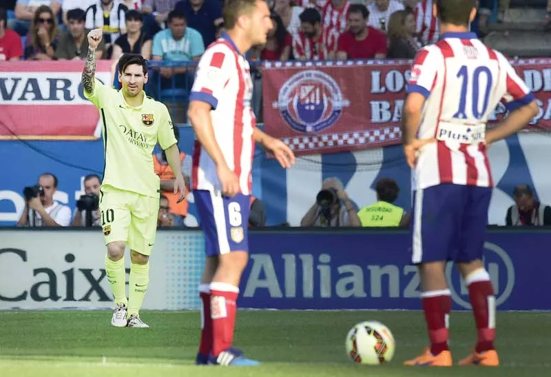 messi once again asserted his influence as he guided the catalans to their 23rd la liga title photo afp messi once again asserted his influence as he guided the catalans to their 23rd la liga title photo afp