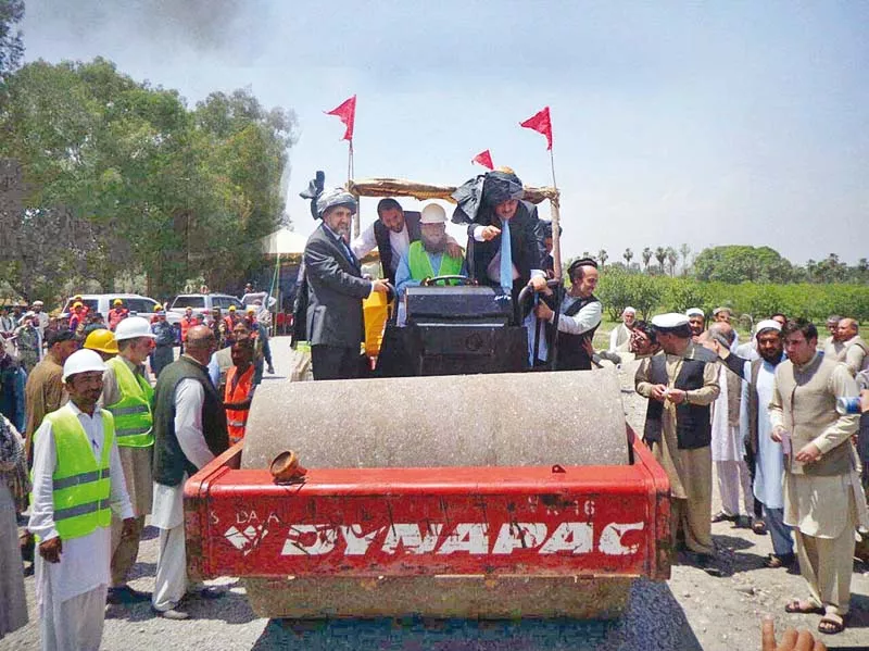 acting governor of nangarhar muhammad hanif gardiwal and fwo dg maj gen muhammad afzal at the ground breaking ceremony of the torkham jalalabad highway photo app acting governor of nangarhar muhammad hanif gardiwal and fwo dg maj gen muhammad afzal at the ground breaking ceremony of the torkham jalalabad highway photo app