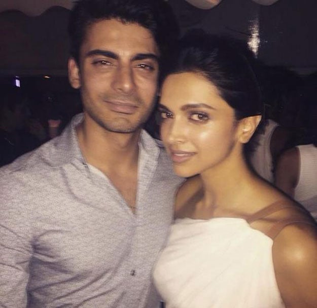 pakistani heartthrob fawad khan celebrates the success of 039 piku 039 with the bollywood beauty deepika padukone photo twitter