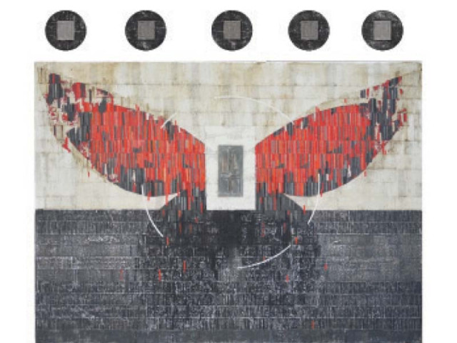 artist saqib mughal whose works are on display at koel gallery is inspired by butterfly wings as their innate curiosity freedom of movement and vibrant colours always attracted him photo courtesy koel gallery artist saqib mughal whose works are on display at koel gallery is inspired by butterfly wings as their innate curiosity freedom of movement and vibrant colours always attracted him photo courtesy koel gallery