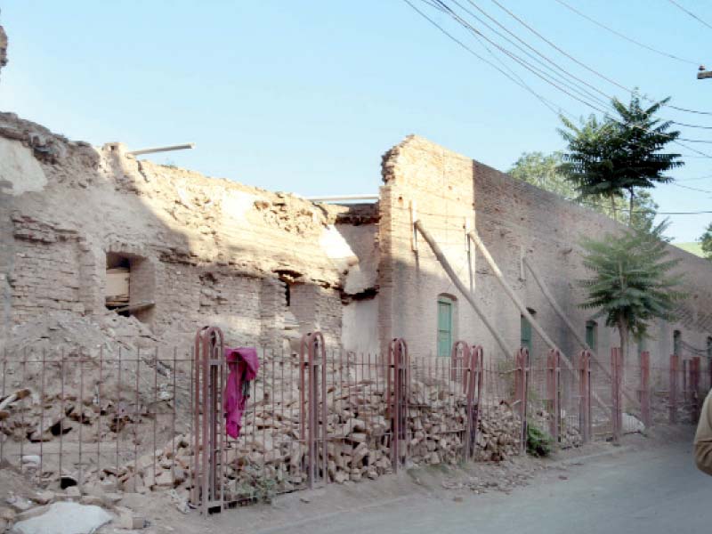 historical structures in the compound are in a dilapidated condition photo muhammad iqbal express