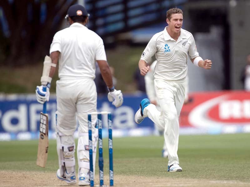 tim southee prepares to take on england at the same ground which earned him an honours place for his 10 108 two years ago at lord s photo afp