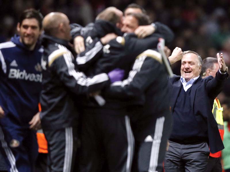 advocaat will rightly take the plaudits for resurrecting a team who were thrashed 8 0 at southampton under his predecessor gus poyet earlier this season and had just lost 4 0 at home to struggling aston villa in the match before his appointment photo afp