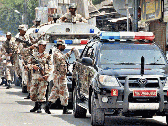 the paramilitary force is ready to purge karachi of illicit weapons photo afp the paramilitary force is ready to purge karachi of illicit weapons photo afp