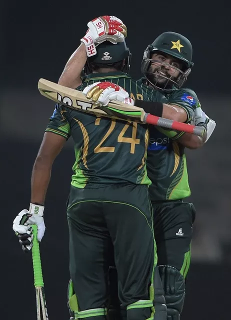 pakistani batsman ahmed shehzad r congratulates to his teammate mukhtar ahmed after scoring 50 runs against zimbabwe during the first international t20 cricket match at the gaddafi cricket stadium in lahore on may 22 2015 photo afp pakistani batsman ahmed shehzad r congratulates to his teammate mukhtar ahmed after scoring 50 runs against zimbabwe during the first international t20 cricket match at the gaddafi cricket stadium in lahore on may 22 2015 photo afp