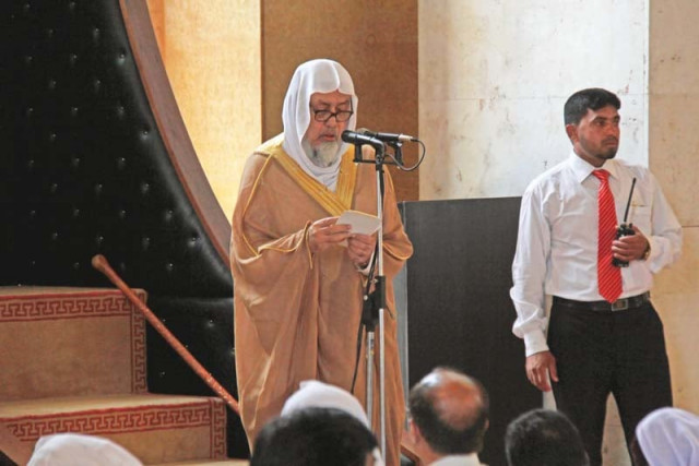 sheikh bashir ahmed siddiqui delvers friday sermon at the bahria town mosque in islamabad photo pr sheikh bashir ahmed siddiqui delvers friday sermon at the bahria town mosque in islamabad photo pr