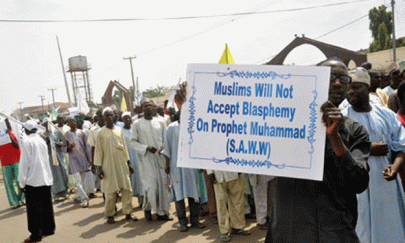 hundreds of youths protest in nigeria s kano over alleged blasphemy police