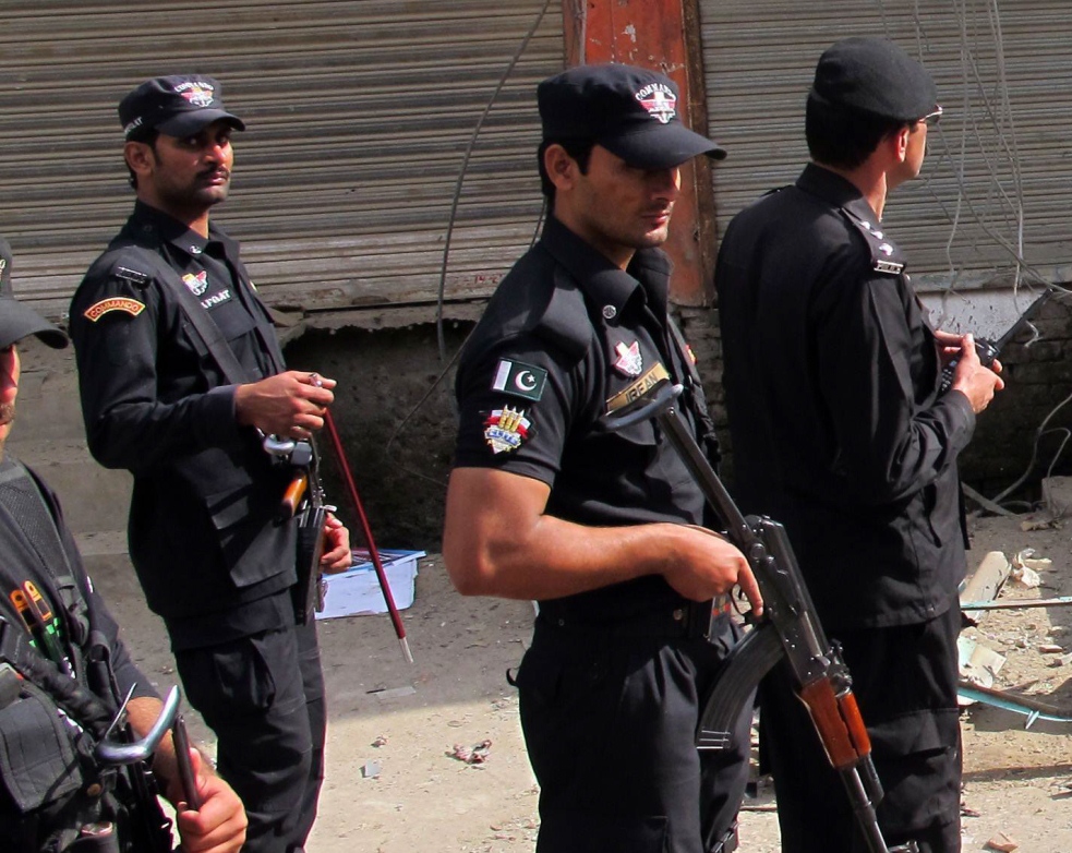 acting on a tip off police raid gulberg nouthela bara road saddar bazaar and pashktakhra areas photo afp