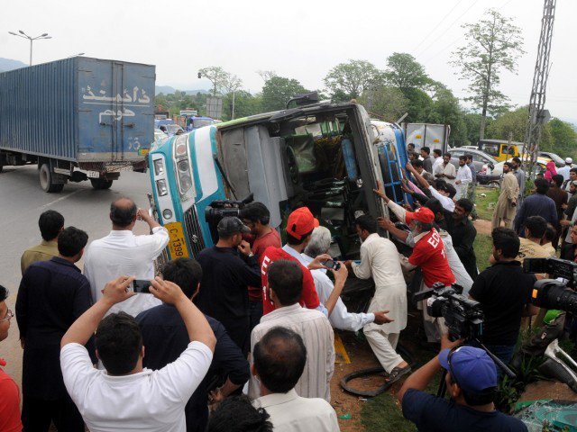 a file photo of a bus photo waseem nazir express