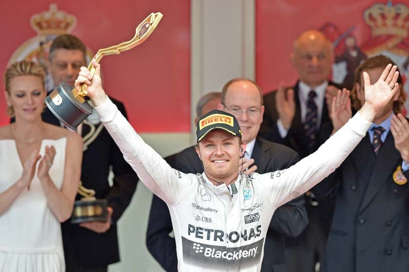 world champion lewis hamilton failed to break teammate nico rosberg s streak in monaco after a needless pitstop blew his chances of a win photo afp