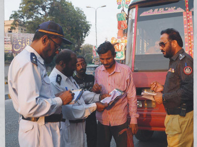 toughening up five drivers fined for violating one way traffic