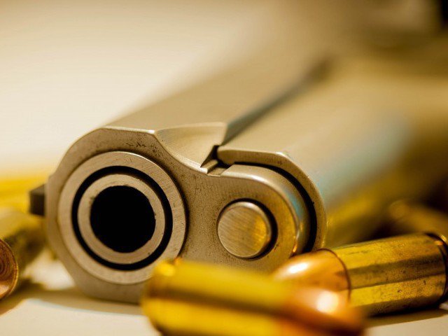 stray bullet becomes the reason to death of one year old stock image