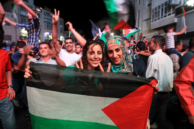 palestinian national football team fans ramallah photo afp