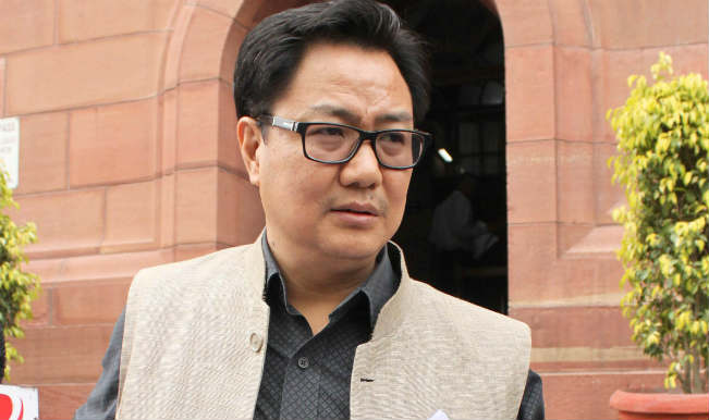 file photo of kiren rijiju photo afp