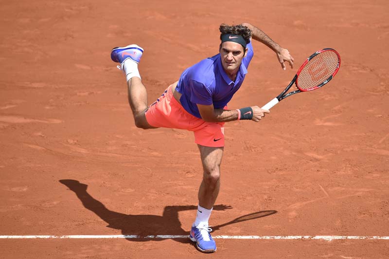 federer who has not won a major since wimbledon in 2012 ended the contest on his first match point when granollers returned a serve into the net photo afp