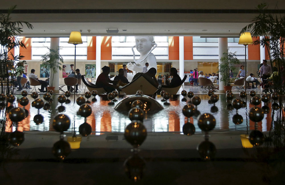 a general view of the lobby area is pictured at the fortis memorial hospital at gurgaon on the outskirts of new delhi india may 20 2015 photo reuters