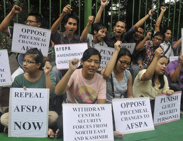 in another state a woman has been on a hunger strike for 15 years and will continue till afspa is repealed photo pti