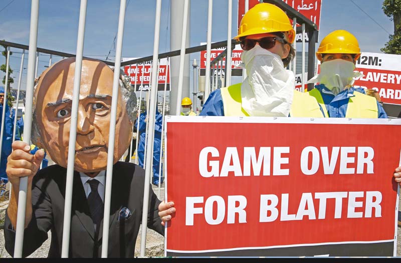 football stakeholders all around the world have called for an end to sepp blatter s presidency at fifa photo afp