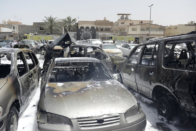 damaged cars are seen after a car exploded near a shia mosque in saudi arabia 039 s dammam may 29 2015 photo reuters