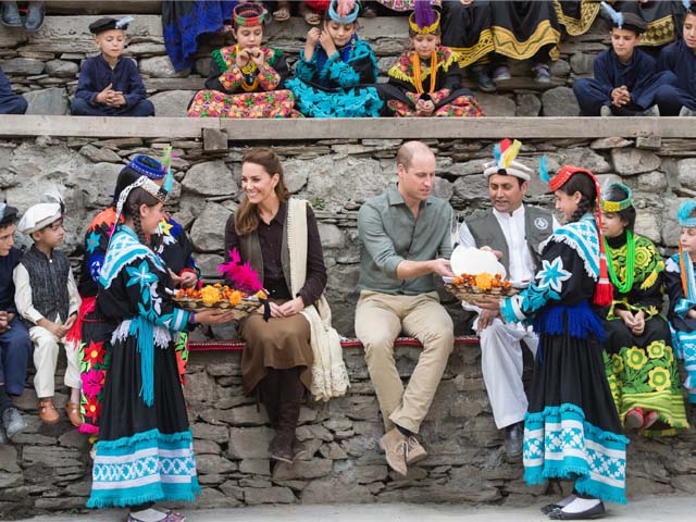 prince william duke of cambridge and catherine duchess of cambridge visit a settlement of the kalash people photo afp