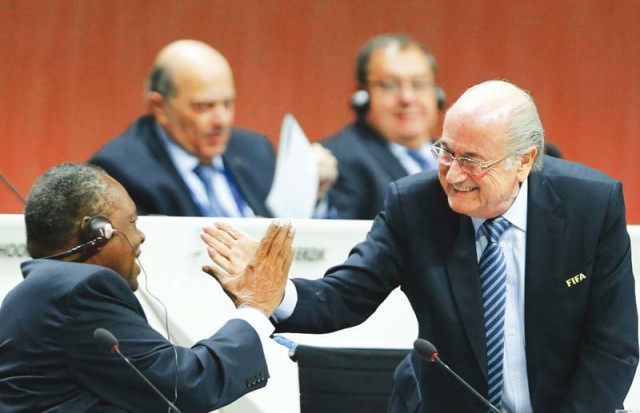 sepp blatter was re elected president of fifa for a fifth term on friday after the only other candidate conceded defeat after a first round of voting in an election overshadowed by allegations of corruption in world football photo reuters sepp blatter was re elected president of fifa for a fifth term on friday after the only other candidate conceded defeat after a first round of voting in an election overshadowed by allegations of corruption in world football photo reuters