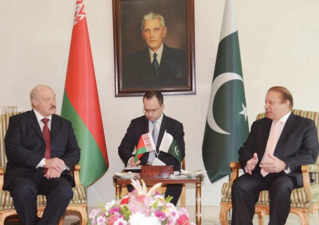 prime minister nawaz sharif holds a meeting with belarus president alexander lukashenko at the pm house photo app prime minister nawaz sharif holds a meeting with belarus president alexander lukashenko at the pm house photo app