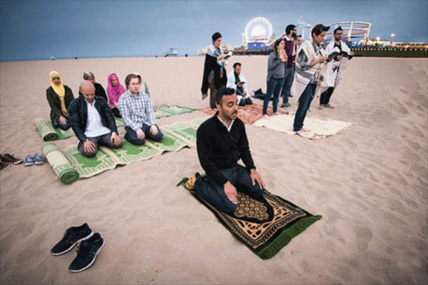 a group of 20 muslims and jews taken to five different public sites to pray photo jewish journal