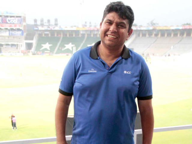 sunday s match will mark ahsan raza s 26th odi as an umpire photo shafiq malik express sunday s match will mark ahsan raza s 26th odi as an umpire photo shafiq malik express