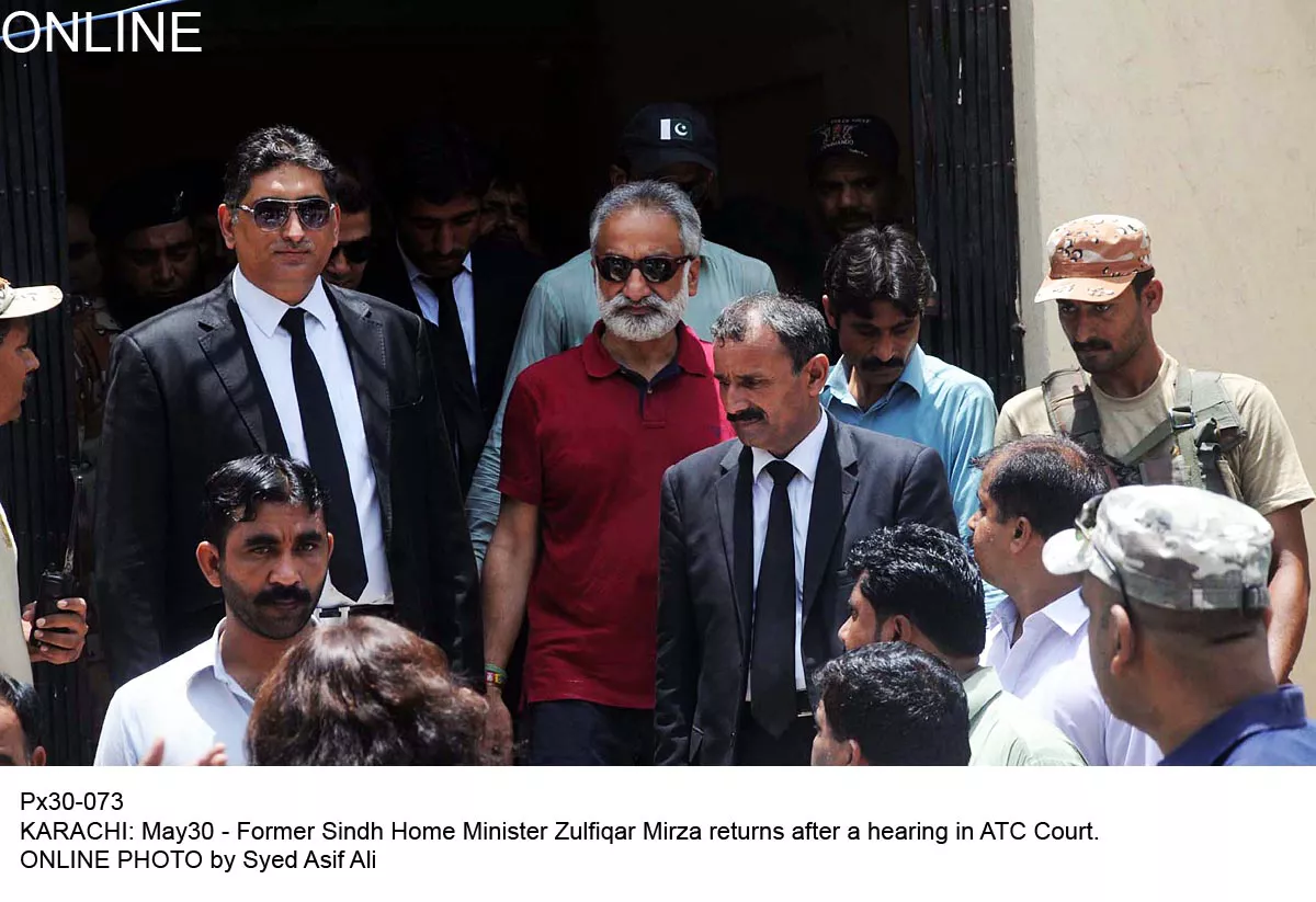 former sindgh home ministry zulfiqar mirza returns after a hearing in atc photo online former sindgh home ministry zulfiqar mirza returns after a hearing in atc photo online