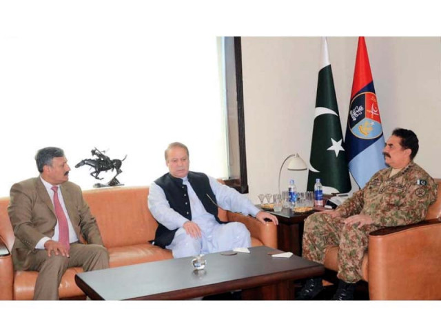 premier nawaz talks with coas gen raheel and the isi chief photo inp premier nawaz talks with coas gen raheel and the isi chief photo inp