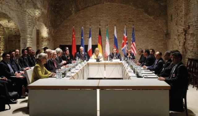 negotiators of iran and six world powers face each other at a table in the historic basement of palais coburg hotel in vienna april 24 2015 photo reuters negotiators of iran and six world powers face each other at a table in the historic basement of palais coburg hotel in vienna april 24 2015 photo reuters