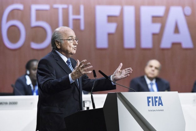 fifa president sepp blatter gives a speech during the 65th fifa congress in zurich on may 29 2015 photo afp fifa president sepp blatter gives a speech during the 65th fifa congress in zurich on may 29 2015 photo afp