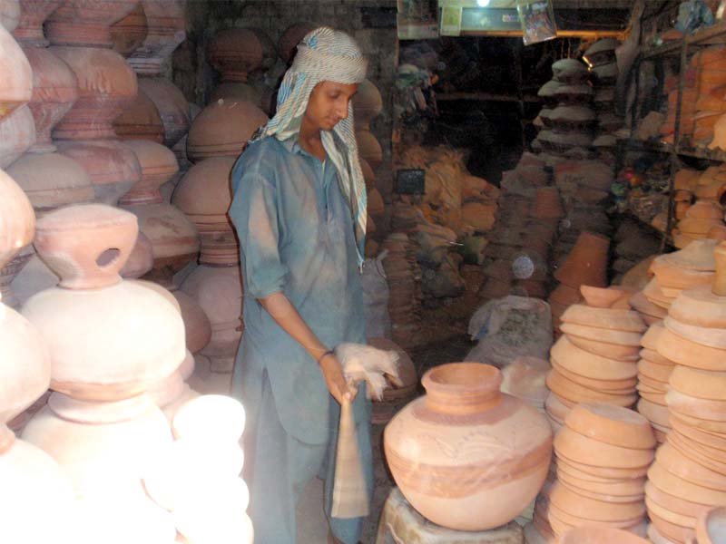 residents of sukkur are switching to earthenware coolers to beat the heat photos express