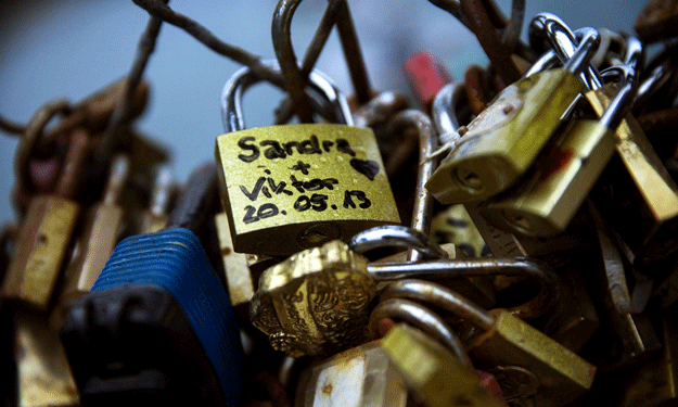 close to one million locks weighing 45 tonnes are due to be cut off over the next few days photo reuters