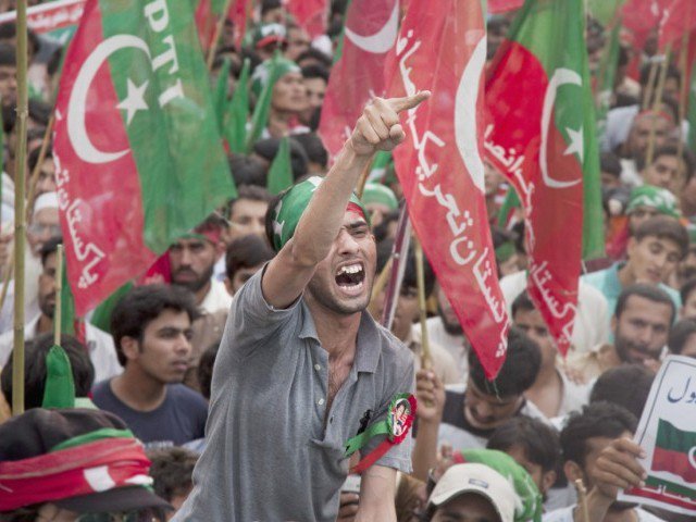 file photo of pti supporters photo myra iqbal express