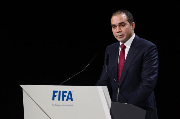 fifa vice president ali bin al hussein delivers a speech in zurich on may 29 2015 photo afp